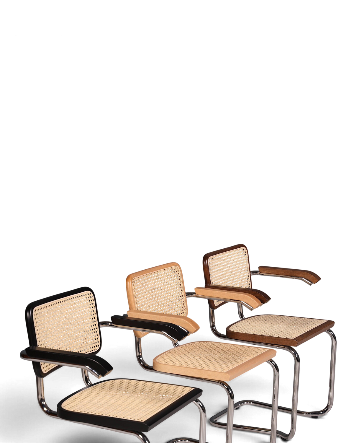 Korbgeflecht Freischwinger Stuhl &amp;quot;Milano&amp;quot; Made in Italy Beige Wippstuhl Küchenstuhl Esszimmer Stuhl