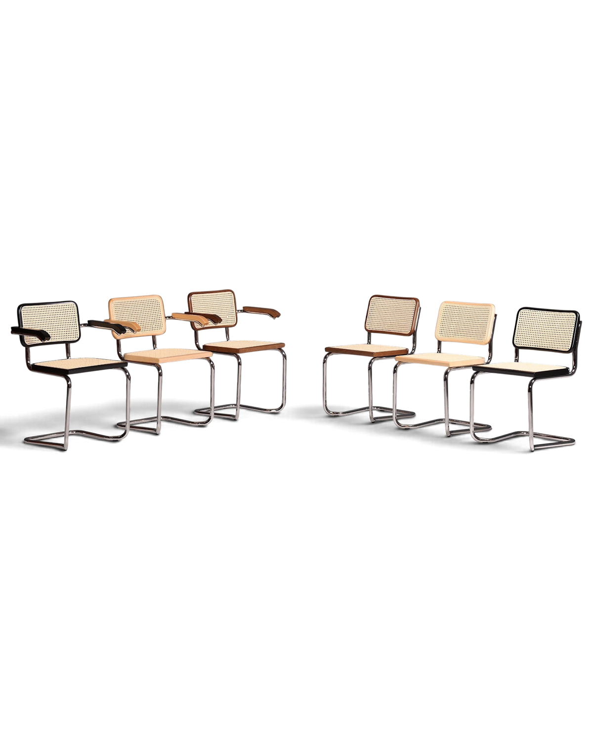 Korbgeflecht Freischwinger Stuhl &amp;quot;Milano&amp;quot; Made in Italy Schwarz Wippstuhl Esszimmer Stuhl Küchenstuhl