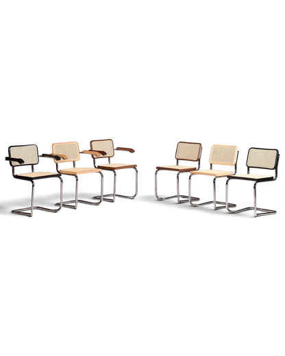 Korbgeflecht Freischwinger Stuhl &amp;quot;Milano&amp;quot; Made in Italy Schwarz Wippstuhl Esszimmer Stuhl Küchenstuhl