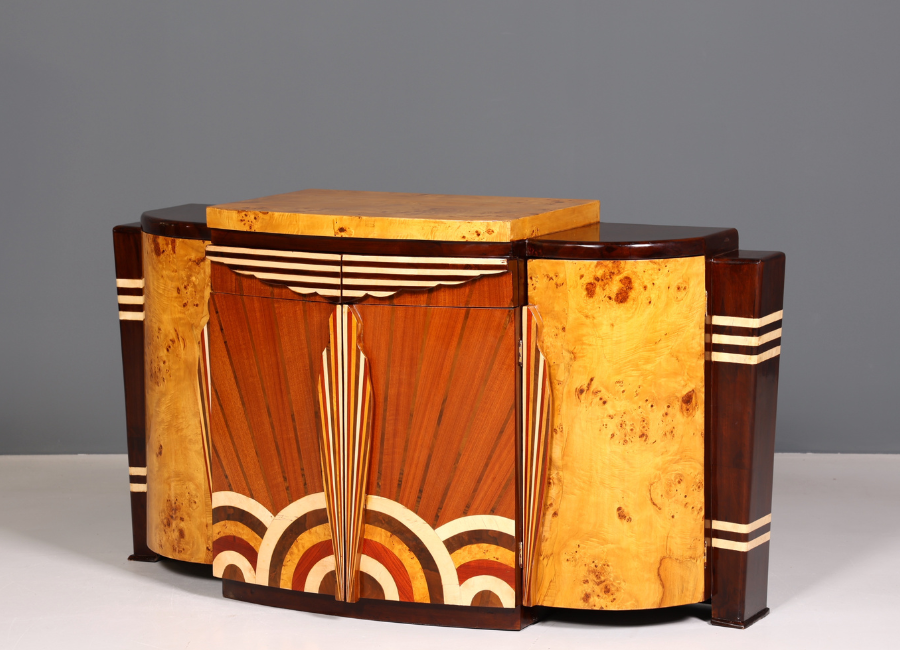 2x Art Deco Kommoden Schubladenkommoden Birke Hauptstadt M blerei 2x-art-deco-kommoden-schubladenkommoden-birke-hauptstadt-m-blerei