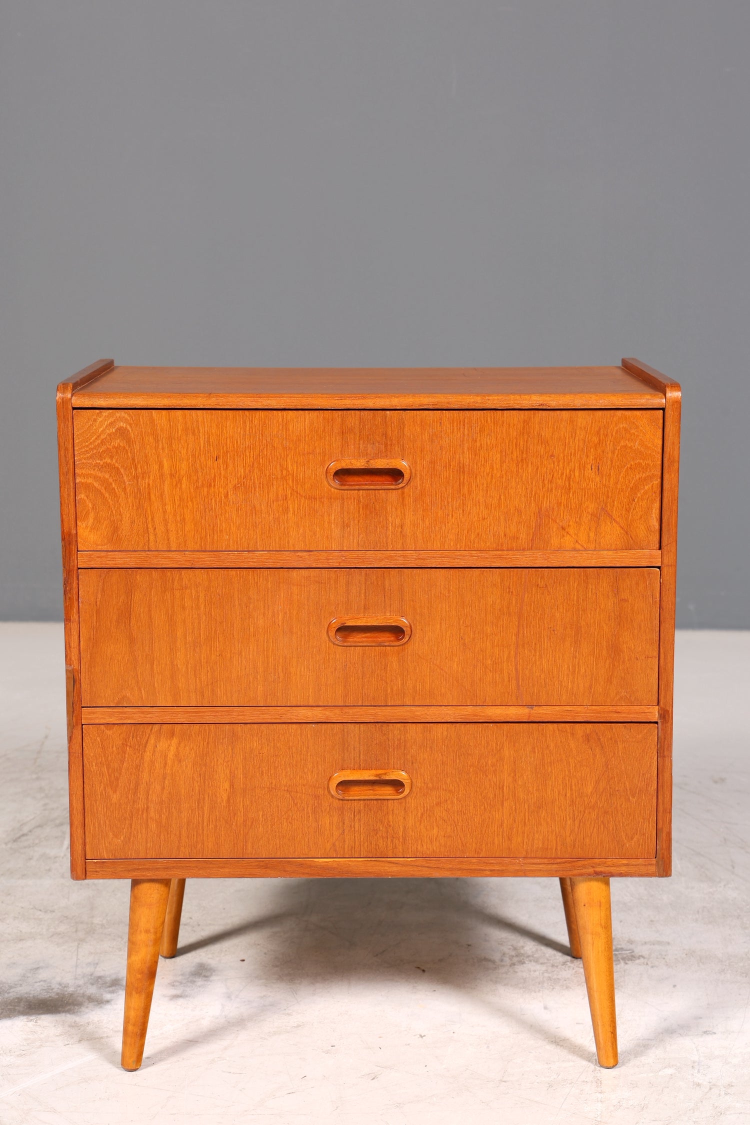 Wunderschöne Mid Century Kommode Teak Holz Nachttisch Vintage Schubladen Kommode