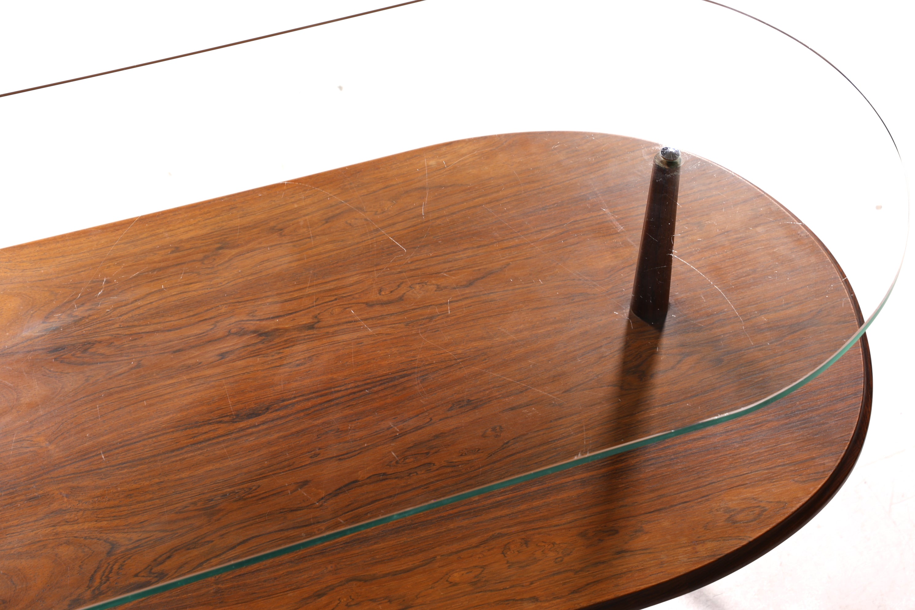 Wunderschöner Mid Century Couchtisch designed by Johannes Andersen Retro Ablagetisch Glastisch Made in Denmark Tisch