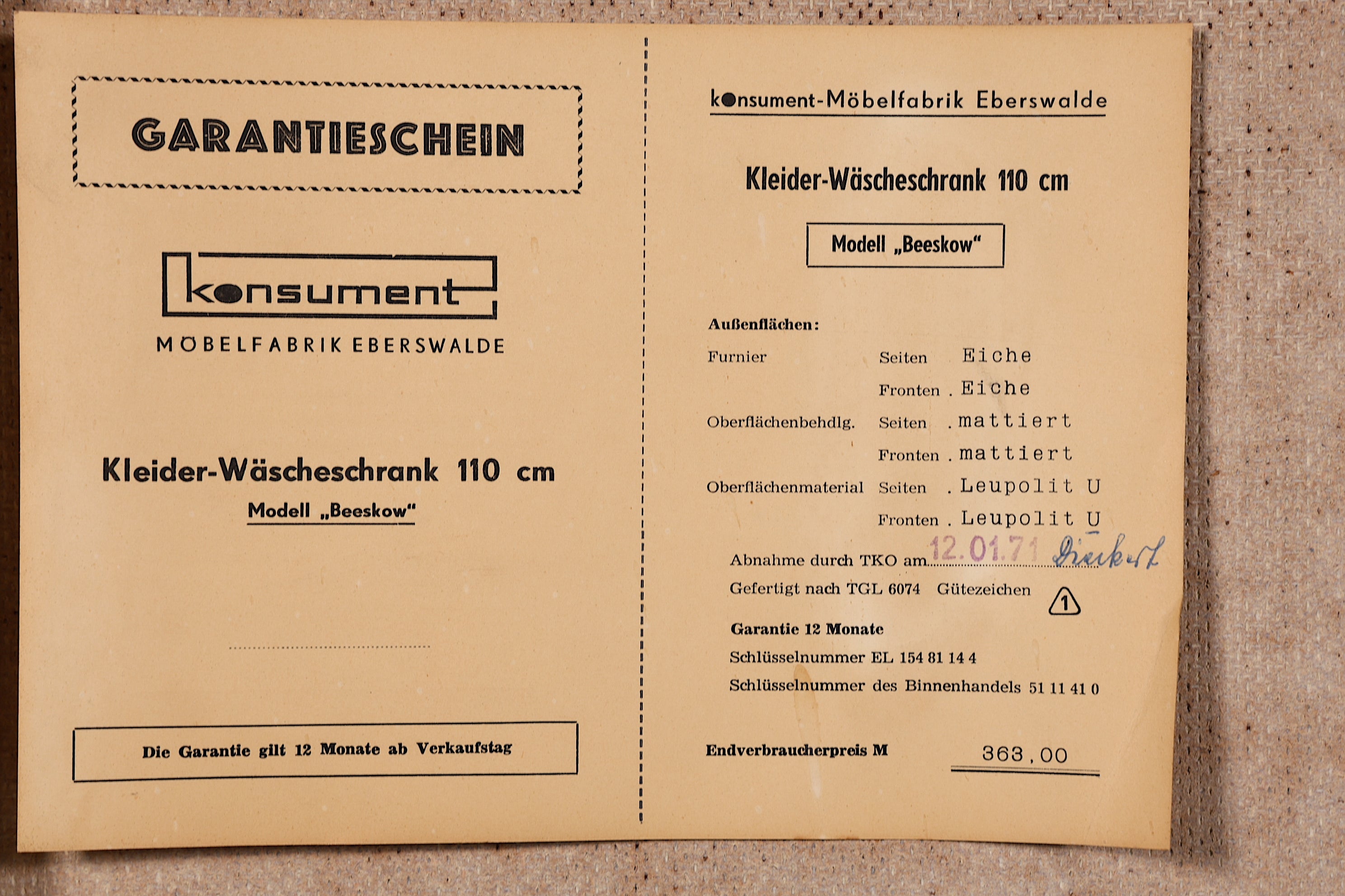 Traumhafter Mid Century Kleiderschrank Vintage Schrank Retro Wäscheschrank