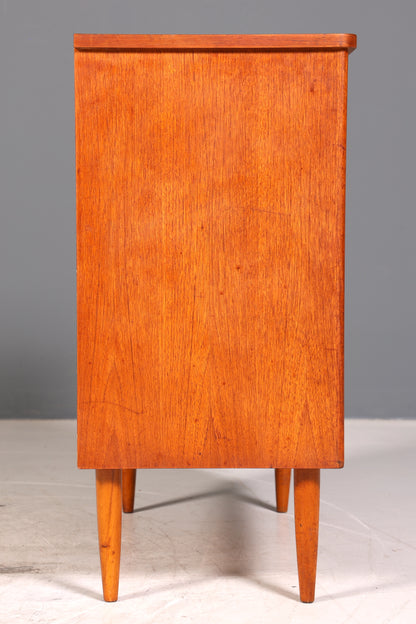 Stilvolle Mid Century Kommode Teak Holz Sideboard Vintage Schubladen Kommode