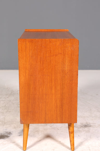 Wunderschöne Mid Century Kommode Teak Holz Nachttisch Vintage Schubladen Kommode