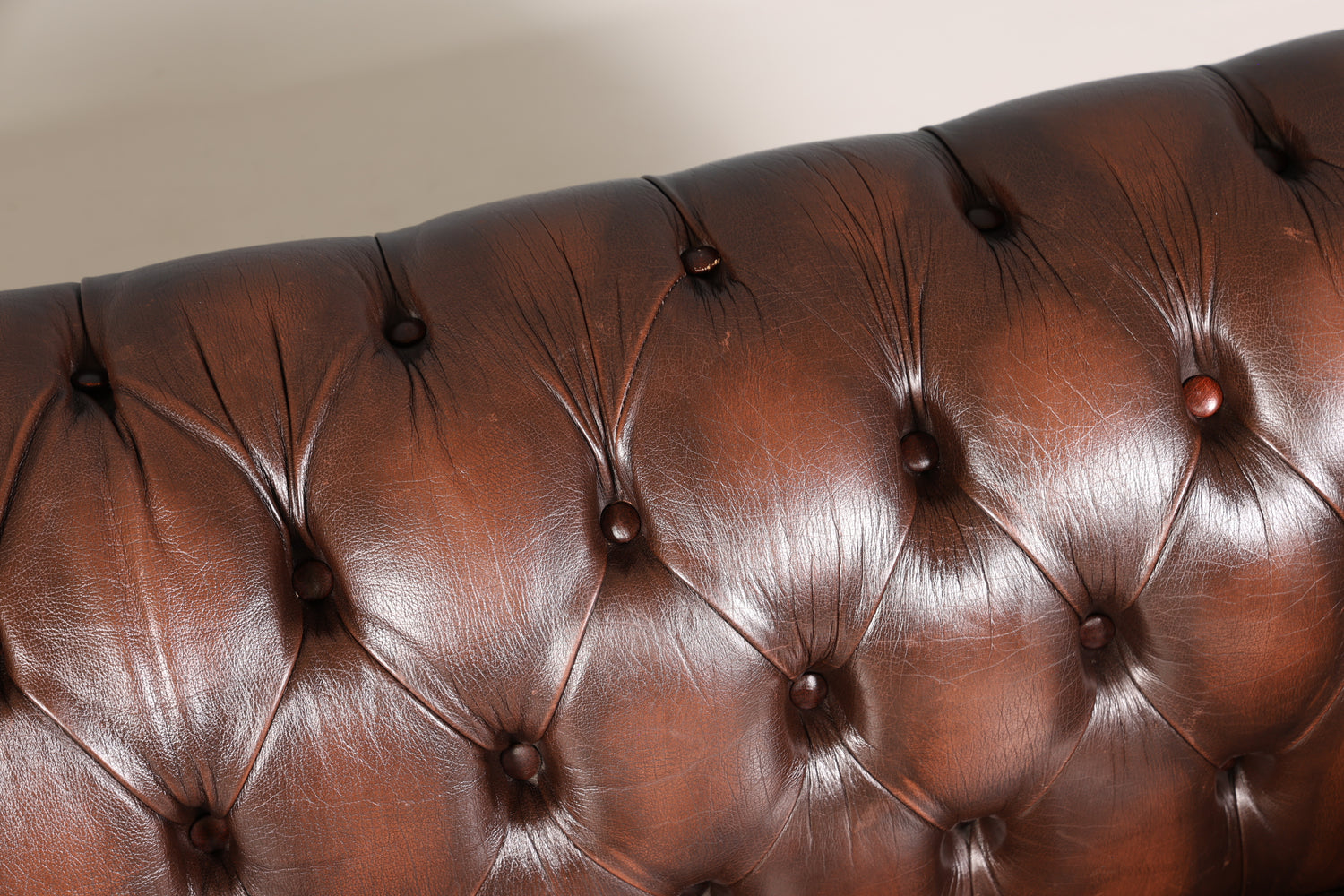 Wunderschönes Original Chesterfield Sofa 3- Sitzer echt Leder Couch Englisch 2 von 2