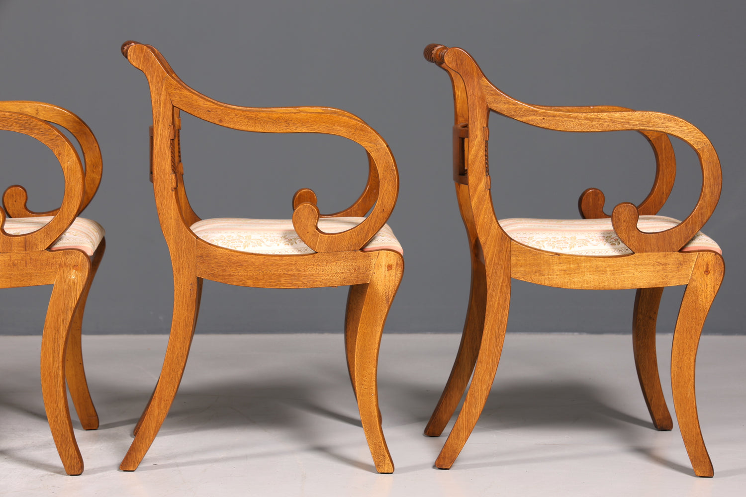 6x Wunderschöne Englische Stühle Englisch Dining Chairs Armlehnstuhl Set Küchenstühle Stuhlset Armlehnstühle