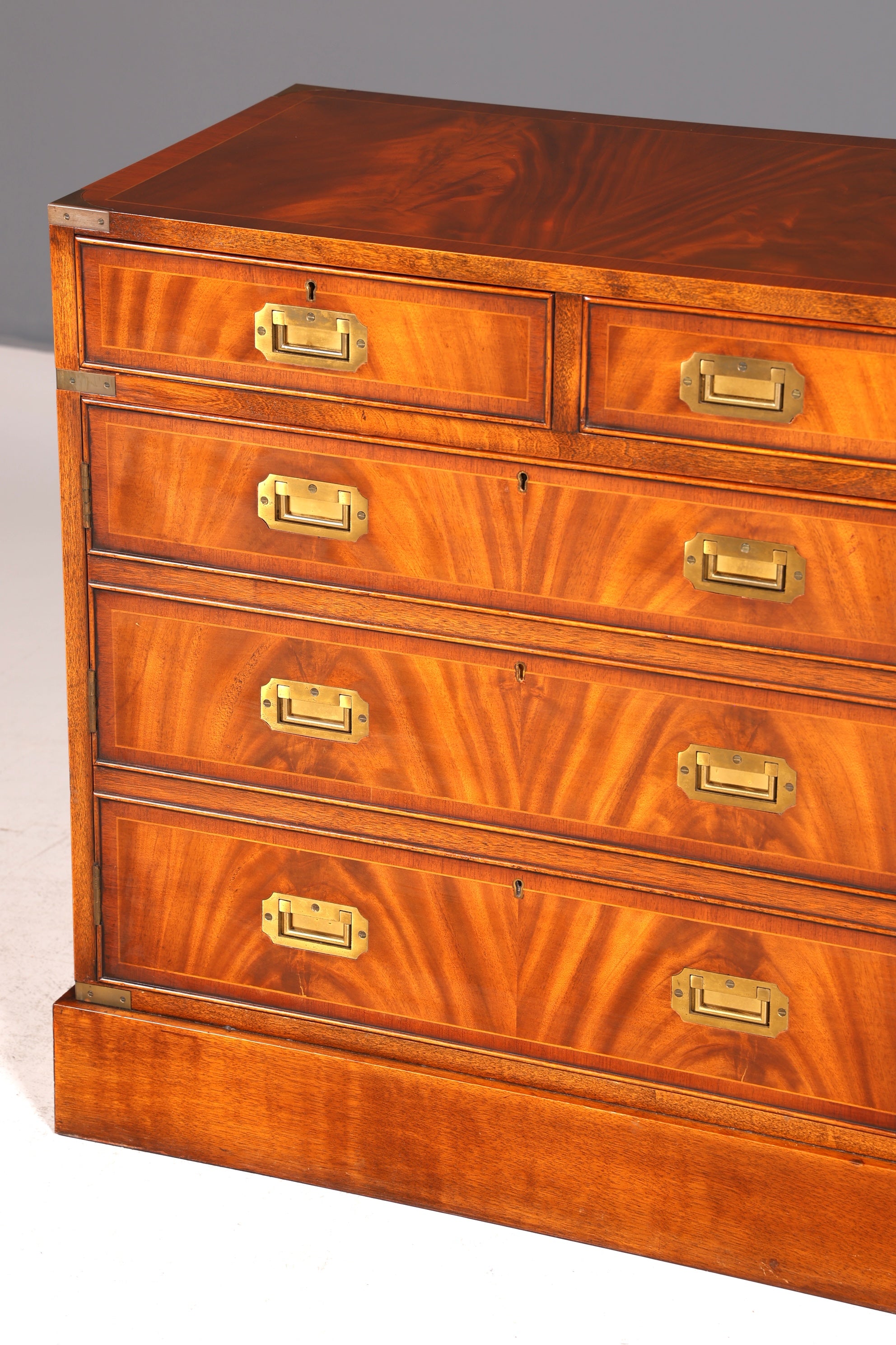 Traumhaftes Maritim Sideboard Englische Schiffs Kommode Englisch Antik Schrank Military Chest
