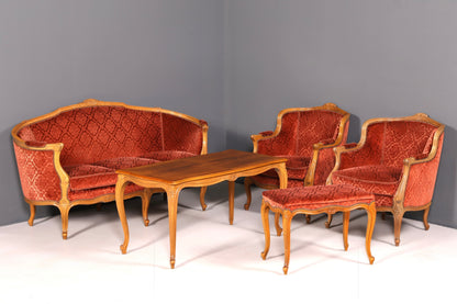 Wunderschöner Chippendale Hocker Barock Antik Stil Fussablage Schemel