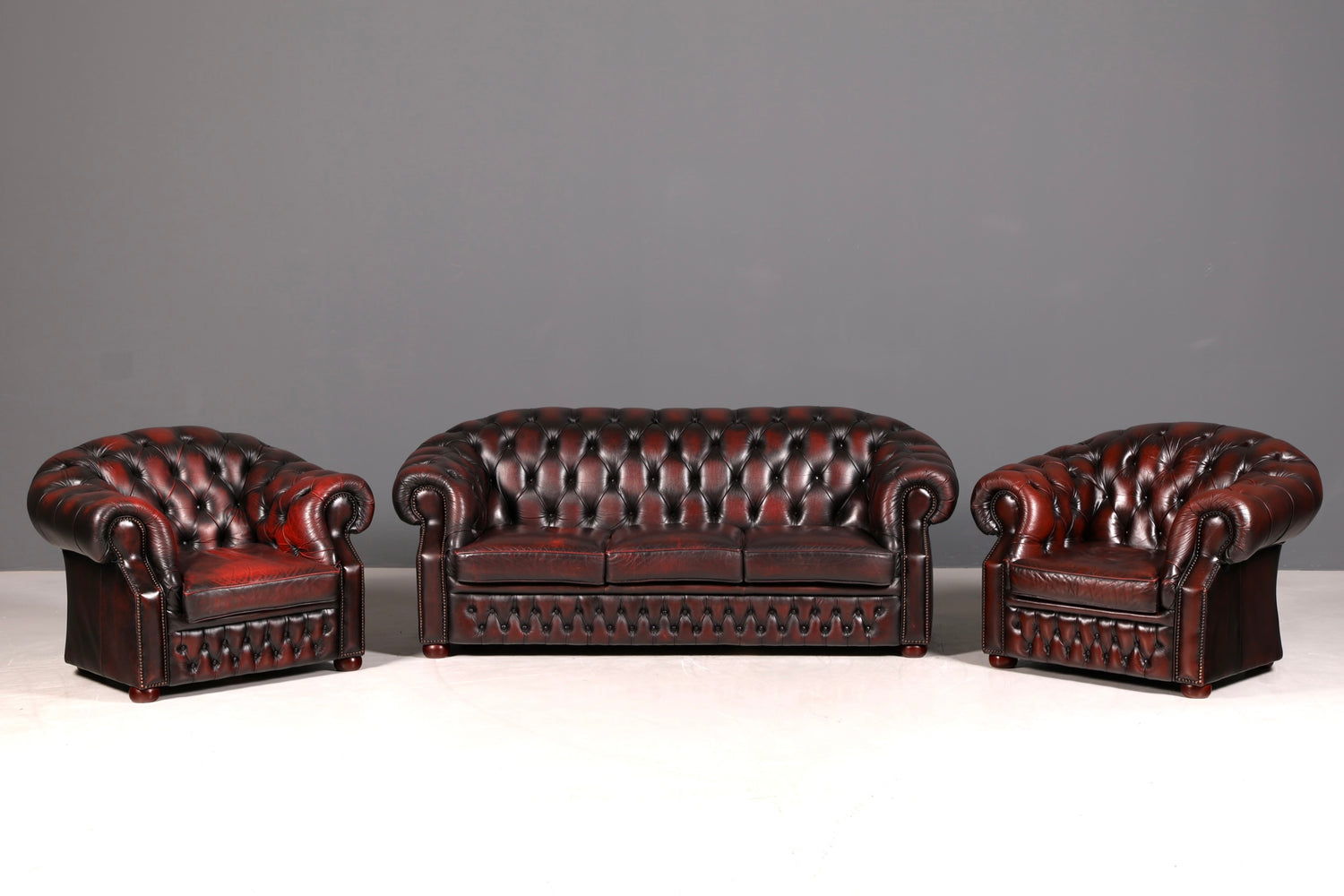 G548 Finish cm Wunderschönes Original Chesterfield Centurion Sofa 3- Sitzer echt Leder Couch (Kopie)