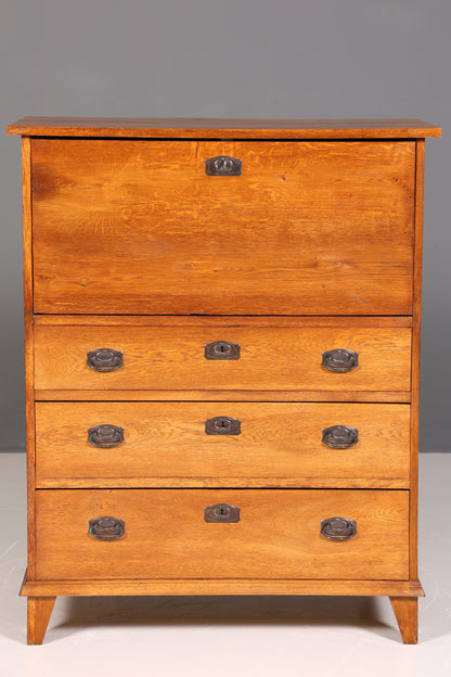 Wunderschöner Jugendstil Sekretär Gründerzeit Vertiko Antik Kommode um 1900 Eiche Massiv