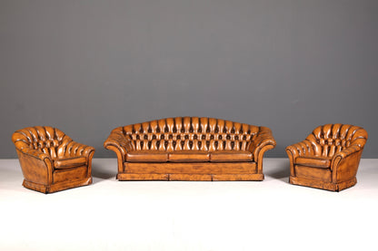 G151 Finish cm Wunderschönes Original Chesterfield Sofa 3- Sitzer echt Leder Oxblood Couch Englisch (Kopie)