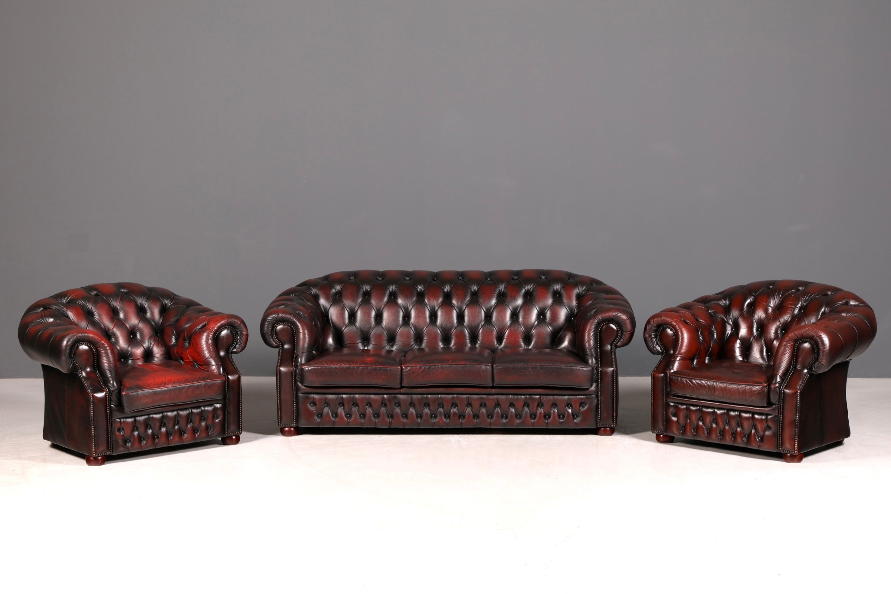 G549 Finish cm Wunderschöner Original Chesterfield Centurion Sessel Englischer Armlehnsessel Englisch Herrensessel (Kopie 2)