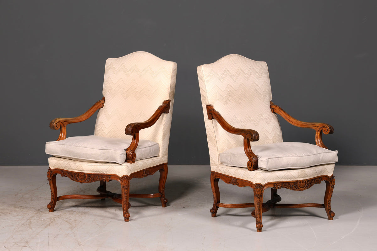 Elegant Louis Philippe Armchair, Gründerzeit Antique Armchair, Secretary Chair, Upholstered Armchair 2 of 2