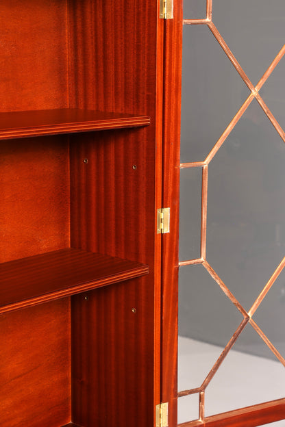 Wunderschöne Englische Vitrine Bibliothek Mahagoni Bücherschrank UK Buffet Schrank 60s Jahre