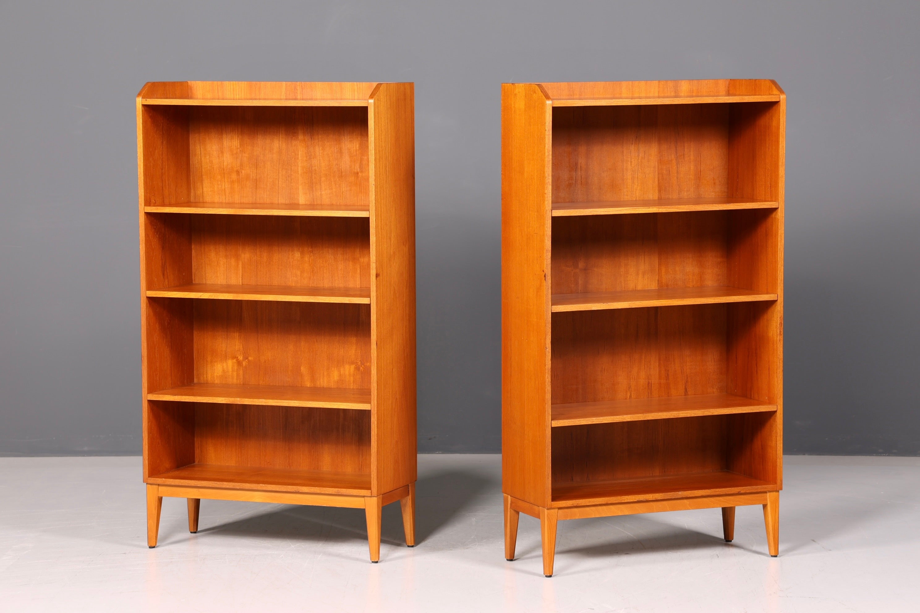 Edles Mid Century Regal Vintage Bücherregal Schrank Buchablage 60s Bookshelf Designer Holz Retro