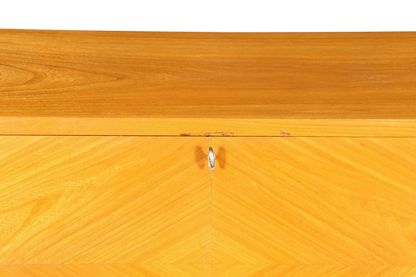 Schlichter Mid Century Sekretär Vintage Schreibmöbel echt Holz Kommode Retro Office Secretary