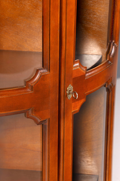 Traumhafte Selva Eckvitrine Antik Stil Vitrine Schrank Geschirrschrank Regal Eckregal