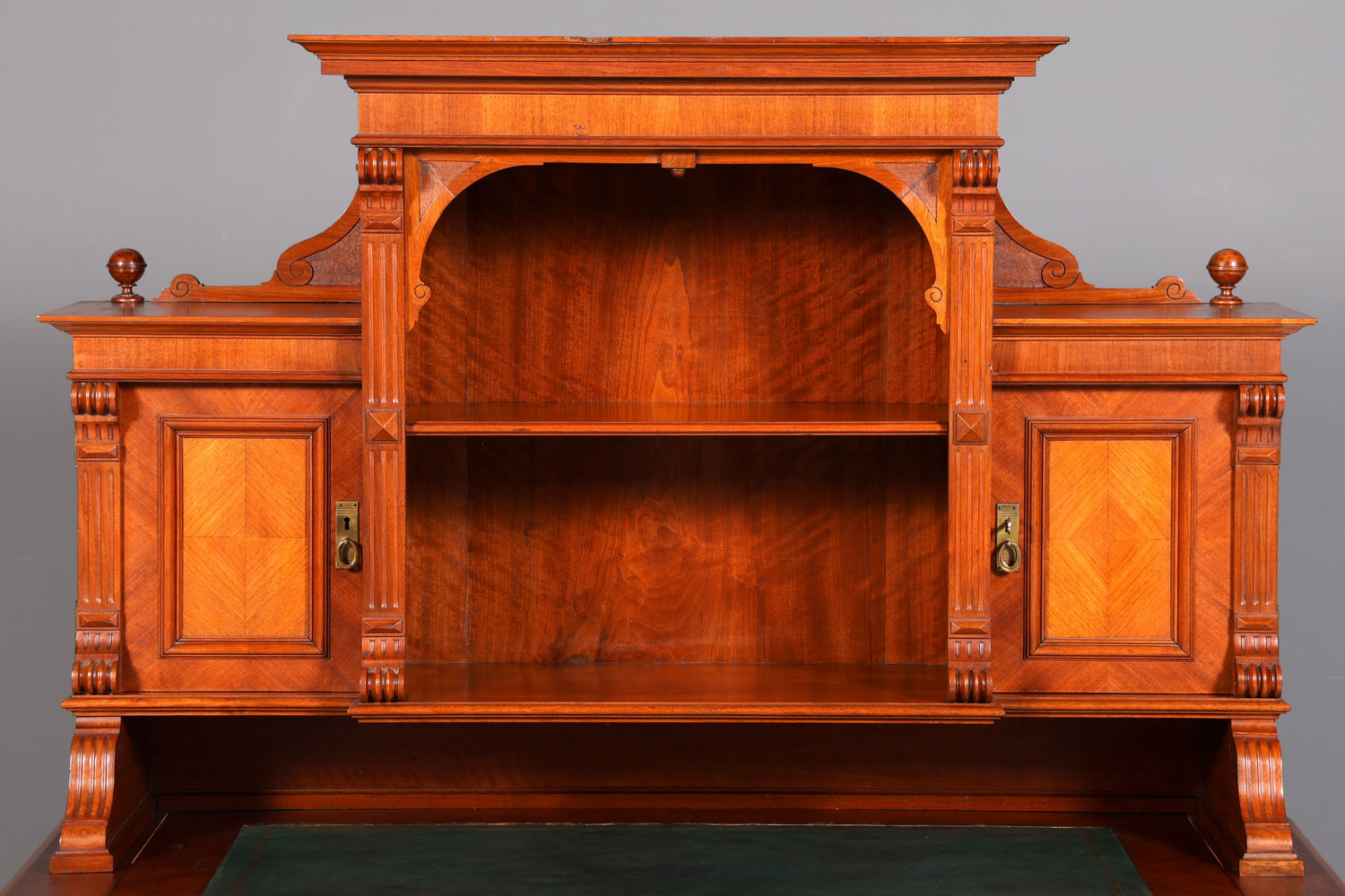 Traumhafter Gründerzeit Schreibtisch mit Aufsatz Jugendstil Bürotisch Massivholz um 1900