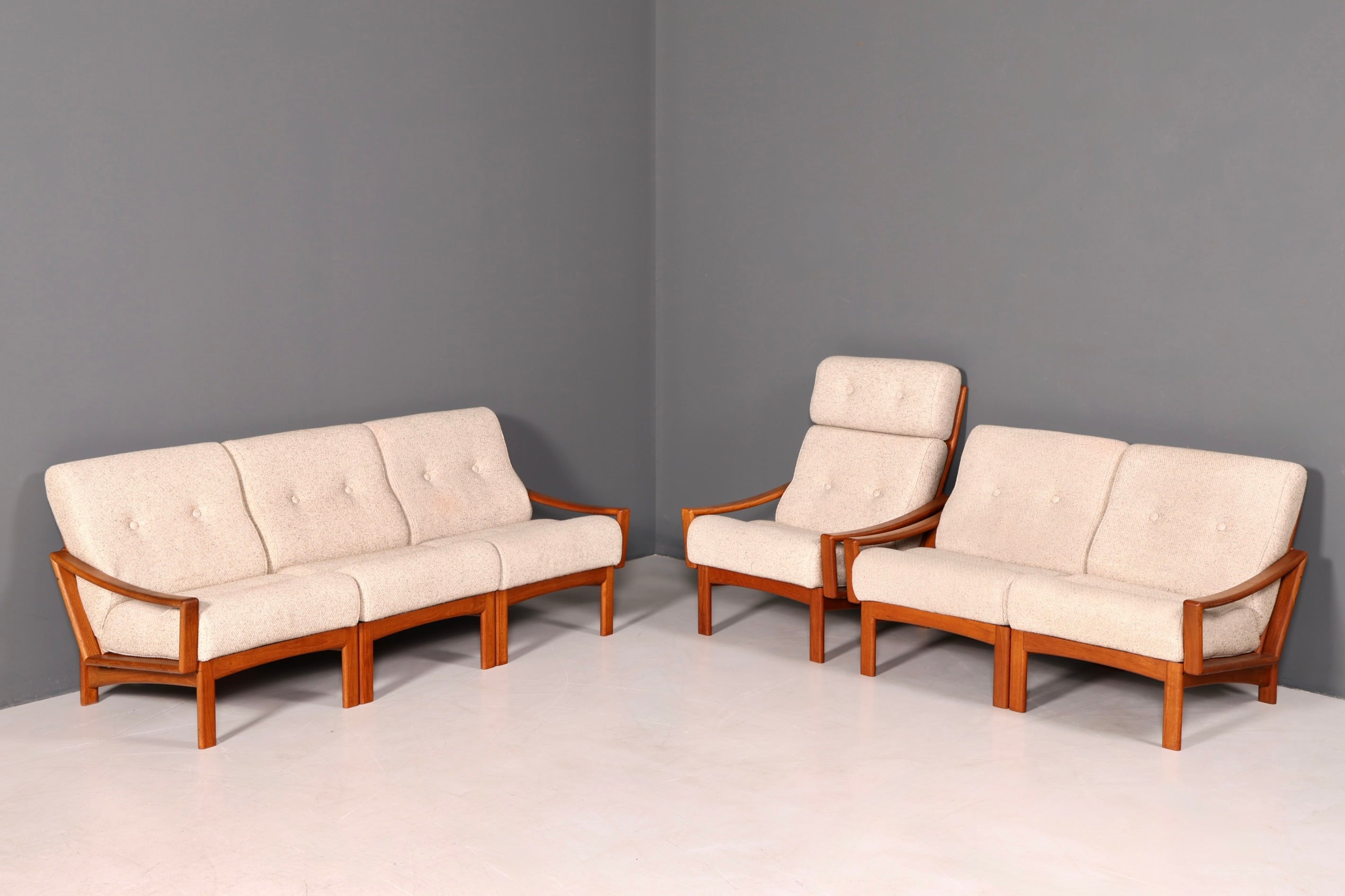 Wunderschönes Mid Century 3er Sofa Retro Couch Danish Design Polstersofa Vintage Canapé