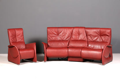 Edler Himolla Relaxsessel Ledersessel Echt Leder Rostrot Sessel Fernsehsessel Loungesessel Vintage