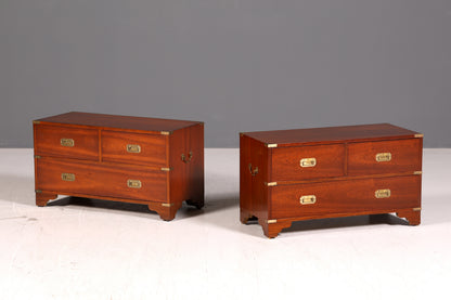 Wunderschöne Maritime Kommode Kemble Englisch Military Chest Schubladenkommode Wäschekommode 1 von 2