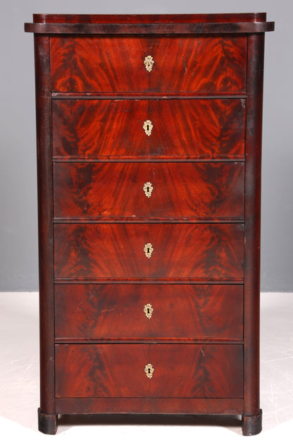 Wunderschöne Louis Philippe Chiffoniere um 1880 Gründerzeit Vertiko Schrank Semainier