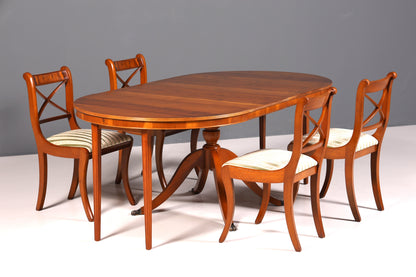 Traumhafter Englischer Tisch ausziehbarer Esstisch Antik Stil 60s Regency Küchentisch Eibe