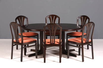 Schlichter Mid Century Esstisch ausziehbarer Vintage Tisch Retro Küchentisch