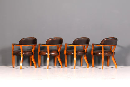 Wunderschöner Chesterfield Armlehnstuhl Braun Echt Leder Englisch Bürostuhl Schreibtischstuhl Sekretär Stuhl Court Chair 4 von 4
