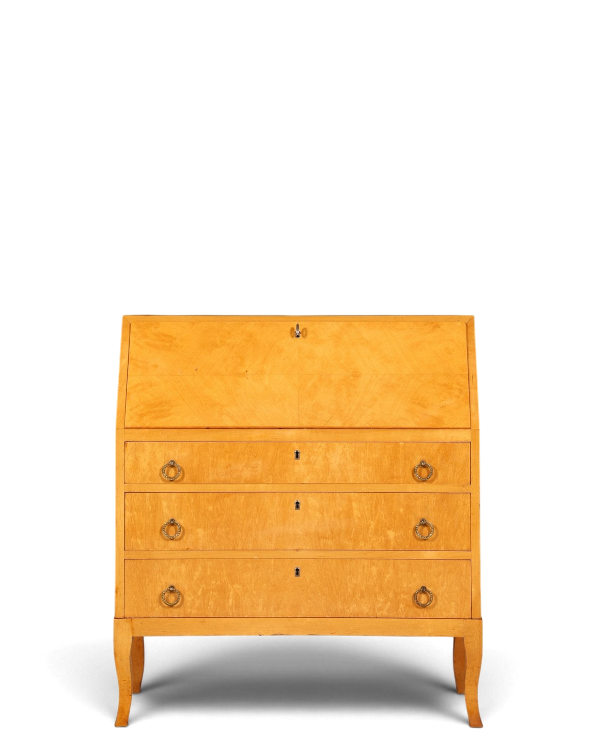 Schlichter Mid Century Sekretär Danish Design Retro Büro Schrank Vintage Büro Kommode