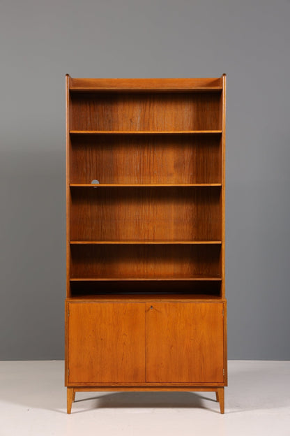 Schlichtes Mid Century Regal Bücherregal Retro Schrank Danish Design Kommode