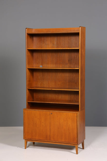 Schlichtes Mid Century Regal Bücherregal Retro Schrank Danish Design Kommode