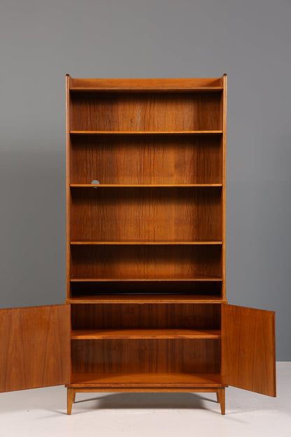 Schlichtes Mid Century Regal Bücherregal Retro Schrank Danish Design Kommode