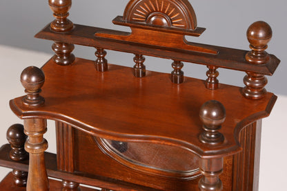 Stilvolle Gründerzeit Etagere Louis Philippe Regal um 1900 Bücherregal echt Holz Buchablage Bookshelf