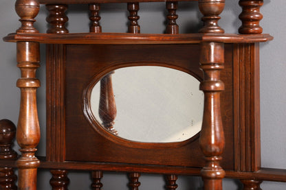 Stilvolle Gründerzeit Etagere Louis Philippe Regal um 1900 Bücherregal echt Holz Buchablage Bookshelf