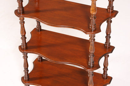 Stilvolle Gründerzeit Etagere Louis Philippe Regal um 1900 Bücherregal echt Holz Buchablage Bookshelf