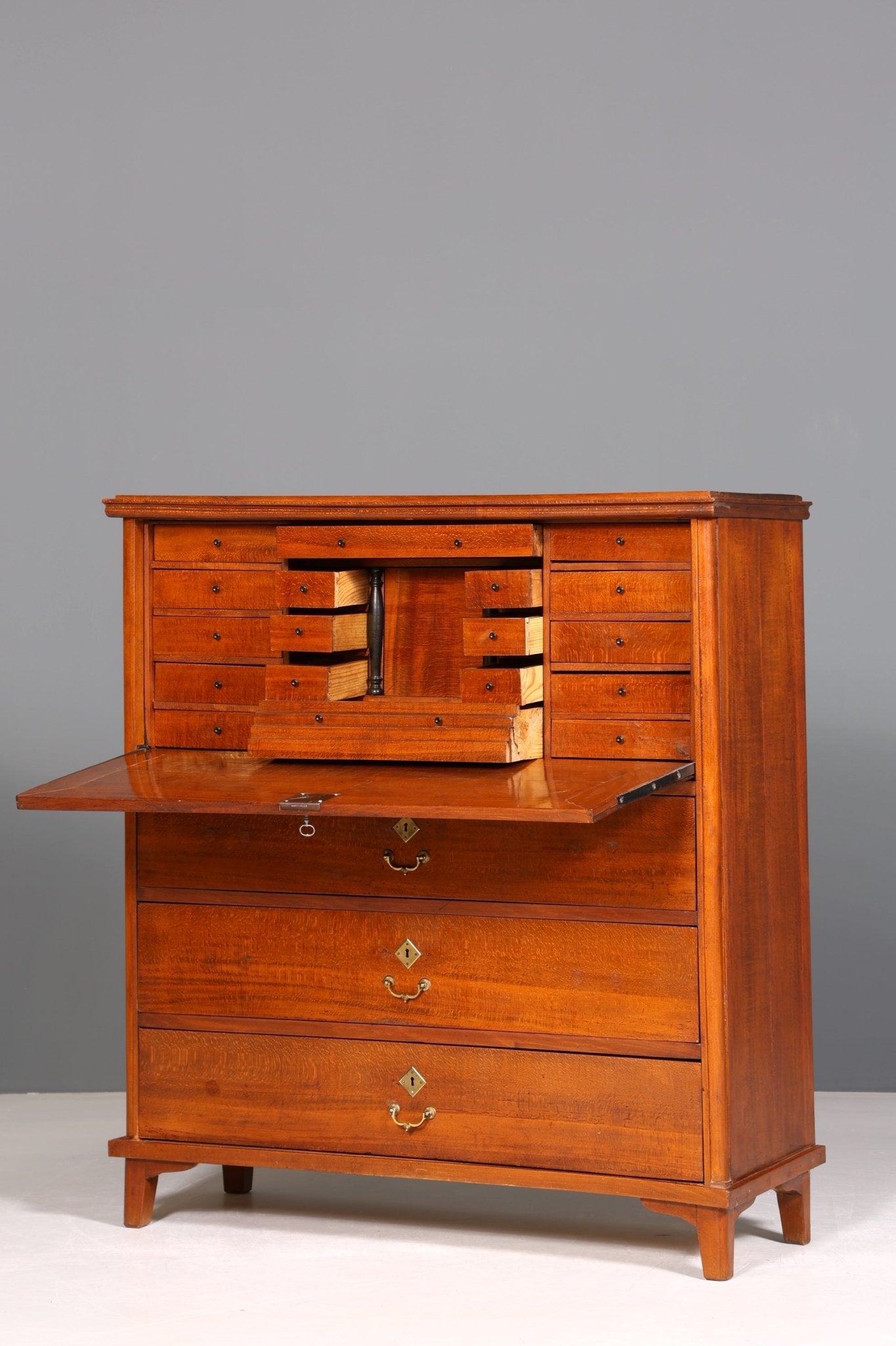 Stilvoller Biedermeier Sekretär Jugendstil Vertiko Antik Kommode Schreibkommode