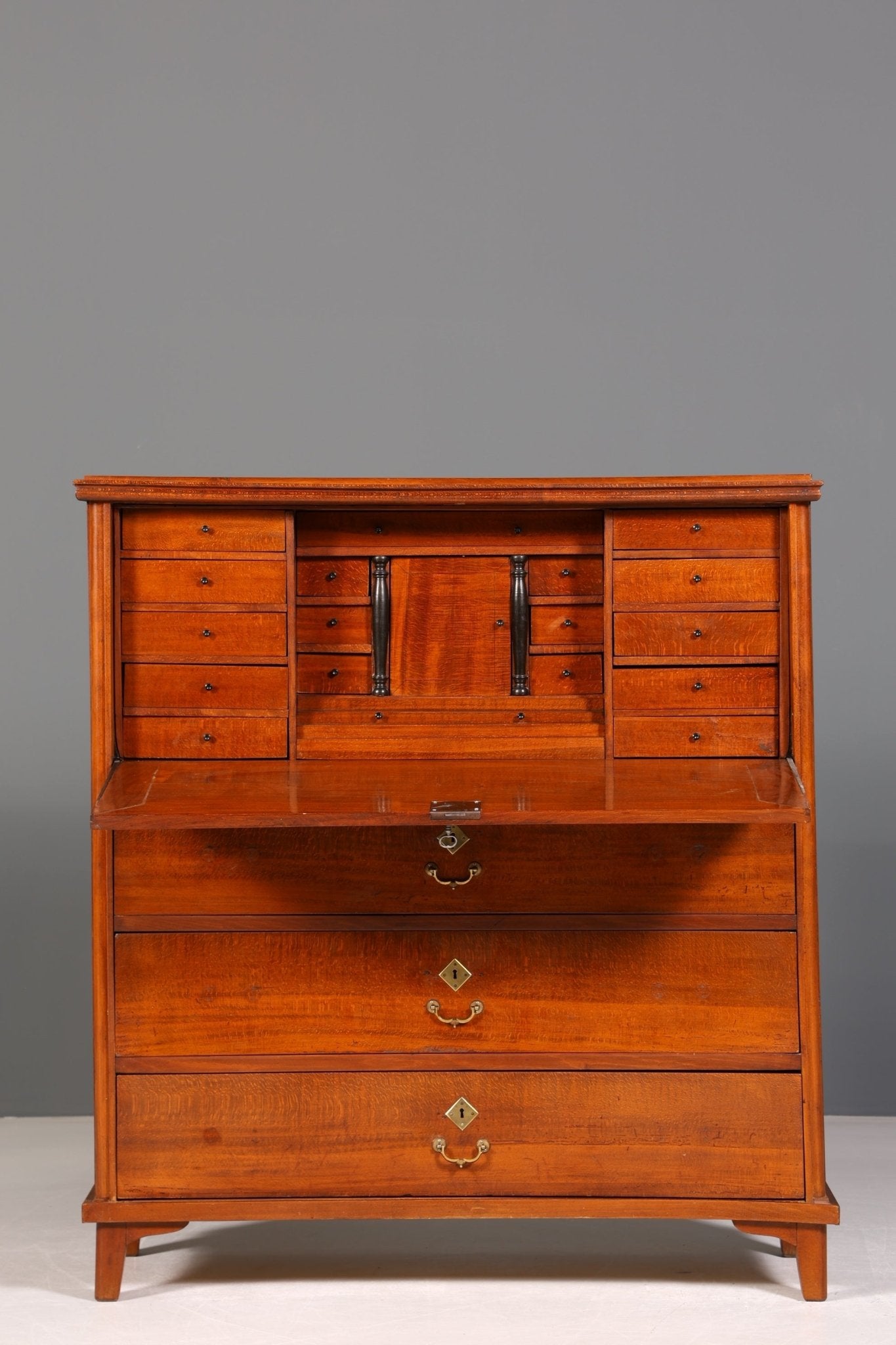 Stilvoller Biedermeier Sekretär Jugendstil Vertiko Antik Kommode Schreibkommode