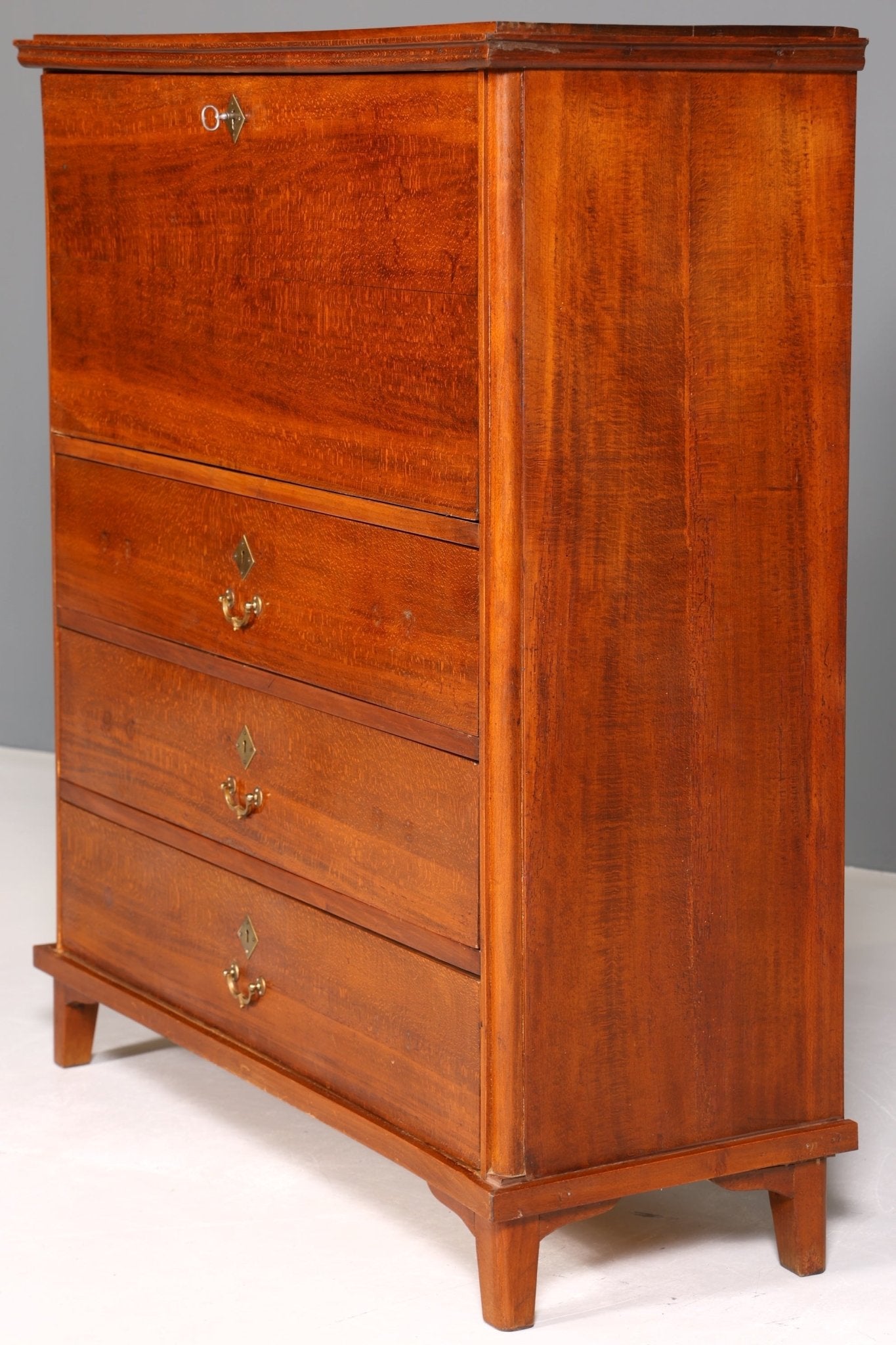 Stilvoller Biedermeier Sekretär Jugendstil Vertiko Antik Kommode Schreibkommode