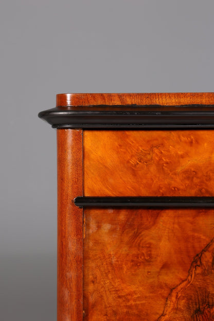 Stylish Biedermeier Secretary Vertiko Antique Chest of Drawers Louis Philippe Writing Desk