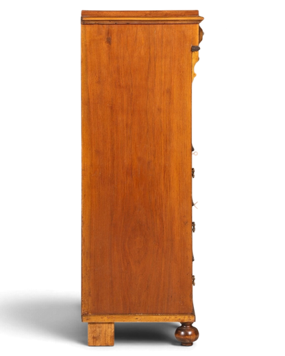 Stilvoller Gründerzeit Sekretär Vertiko Nussbaum Jugendstil Highboard Louis Philippe Kommode um 1880