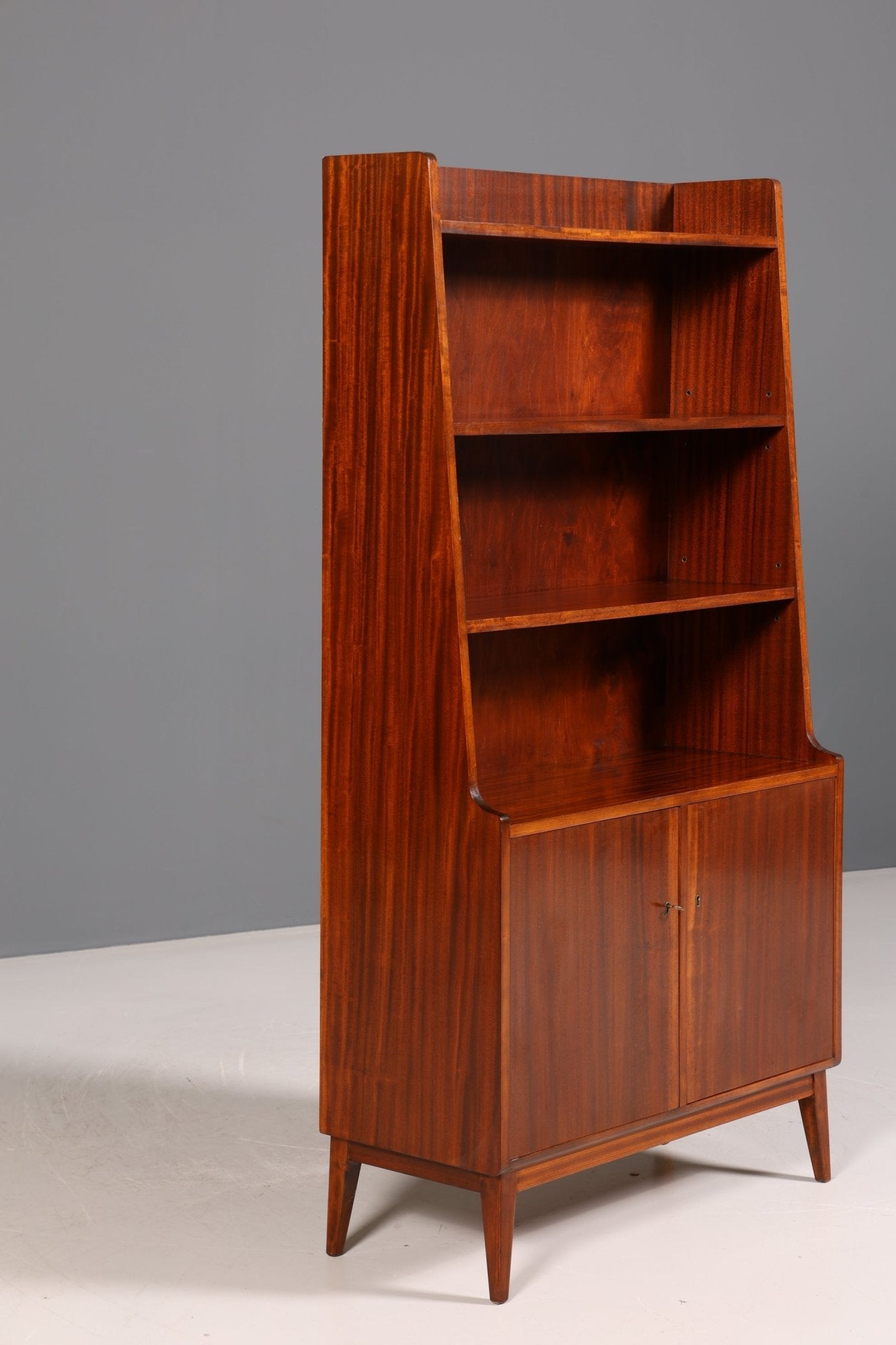 Stilvoller Mid Century Schrank Bücherregal Vintage Highboard Retro Holz Regal 60er Jahre