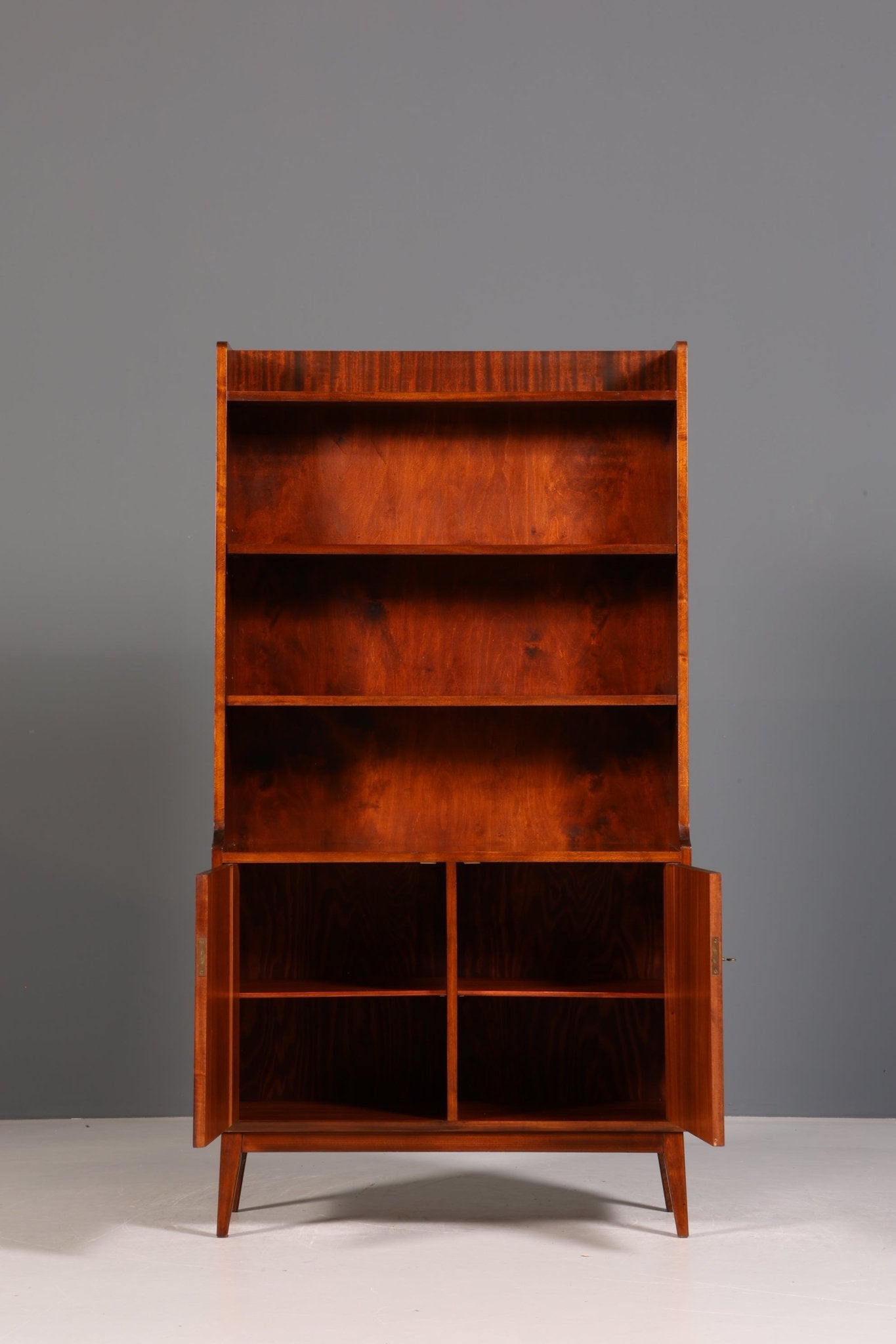 Stilvoller Mid Century Schrank Bücherregal Vintage Highboard Retro Holz Regal 60er Jahre