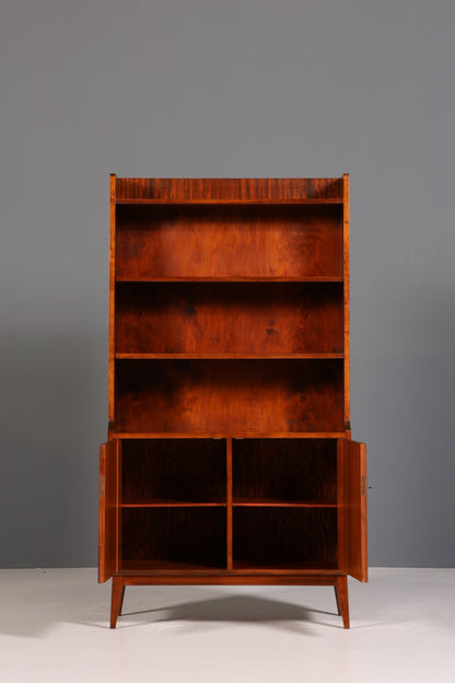 Stilvoller Mid Century Schrank Bücherregal Vintage Highboard Retro Holz Regal 60er Jahre