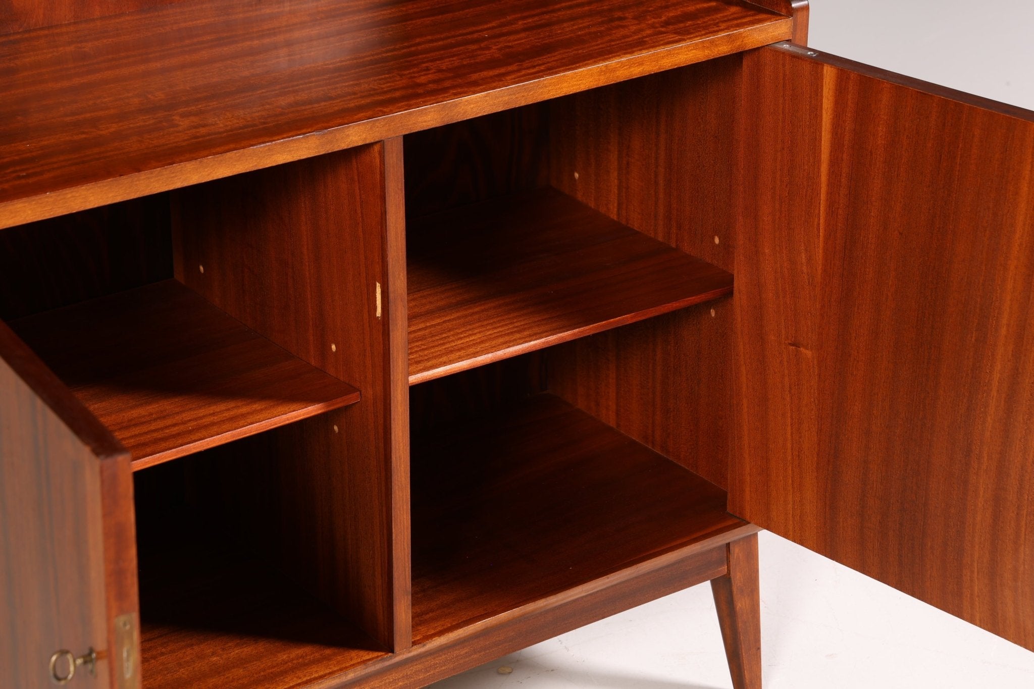 Stilvoller Mid Century Schrank Bücherregal Vintage Highboard Retro Holz Regal 60er Jahre