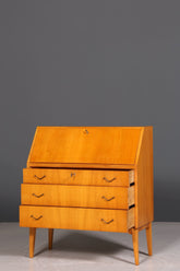 Stilvoller Mid Century Sekretär echt Holz Vintage Büro Schrank Schreibkommode 60er Jahre