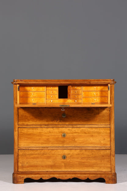 Stilvoller Original Biedermeier Sekretär um 1860 Kommode Antik Büro Kommode Secretary
