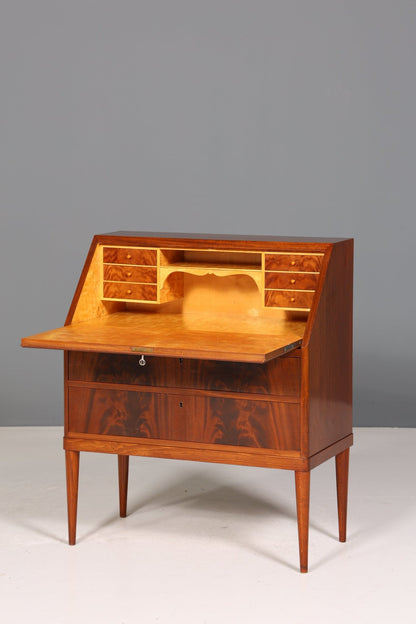 Stylish secretary in English style antique around 1930 office chest of drawers mahogany writing chest