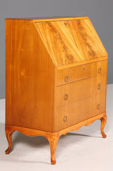 Stilvoller Sekretär um 1930 Büro Kommode Kirschholz skandinavischer Sekretär